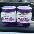 Natrol Melatonin Gummies Immune Booster 2 pack 50ct  Sleep Exp 9/23 Berry
