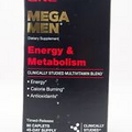 GNC Mega Men Energy & Metabolism Multivitamin 90 Caplets (45 Day Supply) EXP5/24
