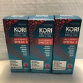 3x Kori Krill Oil Multi Benefit Omega-3 400mg Supplement , 30 Softgels Exp3/24