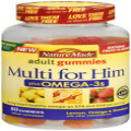 Nature Made Men's Multivitamin + Omega-3 Gummies, 80 Count