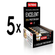(7650 g, 22,64 EUR/1Kg) 5 x (Nutrend Excelent 25% Protein Bar, Blackcurrant & C