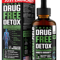 CANNA FIELD Liver Cleanse Detox & Repair - Natural Full Body Detox Drops - Herbal Detox Formula - 5 Day Cleanse for Optimal Liver Repair - Urinary System and Liver Detox - Made in USA -Black