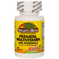 2 Pack Nature's Blend Prenatal Multivitamin with Minerals Tablets, 100 Ct