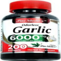 Garlic Pills 6000 mg Equivalent 200 softgels Organic Garlic 200 Capsules Garli