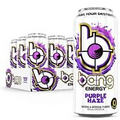 Bang Energy Purple Haze, Sugar-Free Energy Drink, 16-Ounce Pack of 12