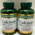 2pack-Nature's Bounty Absorbable-Calcium 1200mg Plus 1000IU Vitamin D3 240 count