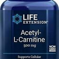 Life Extension Acetyl L-carnitine 500 mg 100 Vegetarian Capsules