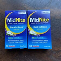 2 MidNite Sleep Support low dose 1.5mg Melatonin + Herbs 30 tablets Cherry 05/25