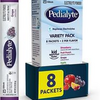 Pedialyte Electrolyte Powder Packets, Variety Pack, Hydration Drink, 8 Single-R