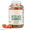 ACV+KETO Sugar Free Gummies Zero Net Carbs Apple Cider Vinegar per Serving 60 Ct