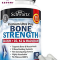 Bone Strength Supplement with Calcium Magnesium Vitamin D3 K2 Zinc (60 Day Suppl