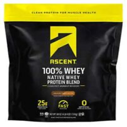Ascent 100% Whey, Native Whey Protein Blend 4.25 lbs Chocolate Peanut Butter