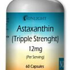 Astaxanthin 12mg, 60 Capsules - Gluten Free and Non - GMO - By Sunlight