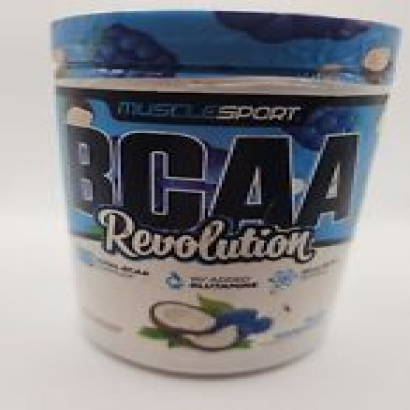 MuscleSport BCAA Revolution Amino Acid Powder Supplement 30 Serv BLUE HAWAIIAN