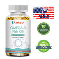 120pcs 2500mg Omega 3 & 3600mg Fish Oil Tablets EPA & DHA Heart Health