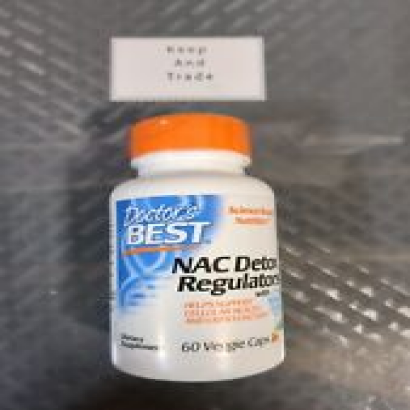 Doctor'S Best NAC Detox Regulators with Seleno Excell 60 Caps Exp 06/24 #L2