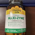 Country Life, Maxi-Zyme, Vegan, Dietary Supplement, 120 Caps., 09/2024