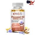 120 Pills Flaxseed Oil Omega 3-6-9 Promotes Healthy Skin & Maintain Heart Health