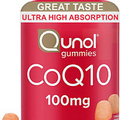 Qunol CoQ10 Gummies 100mg Coenzyme Q10, Heart Health Vegan Ultra High Absorption