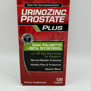 Urinozinc Plus Prostate Supplement, Beta Sitosterol & Saw Palmetto Exp 2026 120