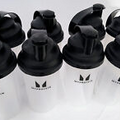 24oz / 700 ml MyProtein MixMaster Shaker Bottles Clear/Black (8 Count)