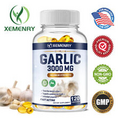 Odorless Garlic Capsules 3000mg - Maximum Strength, Heart Health,Immune Support
