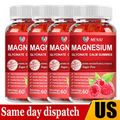 Magnesium Glycinate 60 Gummies Supplement Calm Mood,Muscle, Bone & Sleep Support