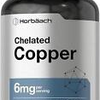 Chelated Copper Supplement 6mg 300 Tablets Essential Trace Mineral Vegetarian