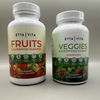 Etta Vita Fruits and Veggies Superfood Gummies - 2 Bottles - 120 Gummies