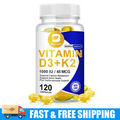 Vitamin K2 (MK7) with D3 1000 IU Supplement, BioPerine Capsules, Immune Health