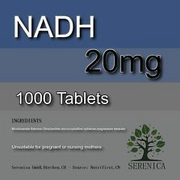 NADH 20mg Nicotinamide Adenine Dinucleotide Healthy Strong x 1000 Tablets
