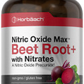 Nitric Oxide Beet Root Capsules | With Nitrates | 180 Count | by Horbaach
