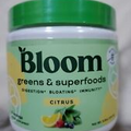 Bloom Nutrition Greens & Superfoods Powder Citrus 30 Servings Exp 06/24