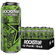Punched Hardcore Apple Energy Drink, 16 oz, 12 Pack Cans