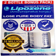 Lipozene Maximum-Strength Weight Loss Capsules 2 Bottles with 30 Caps. Each NEW