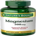 Nature’s Bounty Magnesium 500mg Tablets for Bone & Muscle Health 200 Tablets