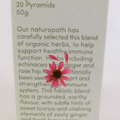 Love Tea Immunity Organic Tea x 20 Pyramids Echinacea Rosehip Ginger Lemongrass