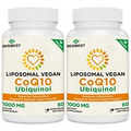 Besibest 1000mg Liposomal CoQ10 Ubiquinol 120 Vegan Softgels High Absorption ...