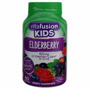 2 Pack Vitafusion Kids Gummy Vitamins Elderberry, Natural Very Berry, 60 Ct