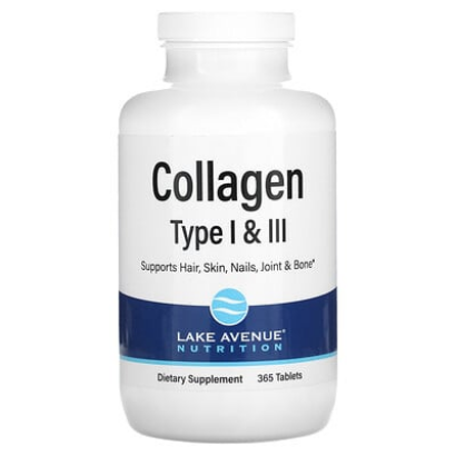 Lake Avenue Nutrition, Hydrolyzed Collagen Type I & III, 3,000 mg, 360 Tablets (1,000 mg per Tablet )