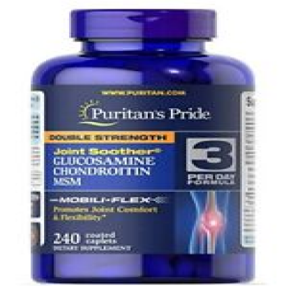 Puritans Pride Glucosamine Chondroitin MSM Joint Soother 240 Caps Exp. 01/25