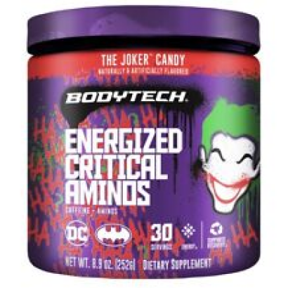 BodyTech Energized Critical Aminos Recovery Energy DC Joker Candy 8.9 oz 30 Serv