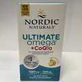 Nordic Naturals Ultimate Omega + CoQ10 100mg 1280mg 60 Soft Gels Exp. 1/27