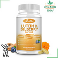 Eye Health Supplement Lutein & Bilberry Capsules Vision Health, Eye Support