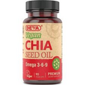 Deva Vegan Chia Seed Oil 1,000 mg 90 Vegan Caps