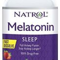 Natrol Melatonin 5mg Fast Dissolve 200 Tablets Strawberry Flavor Sleep Aid