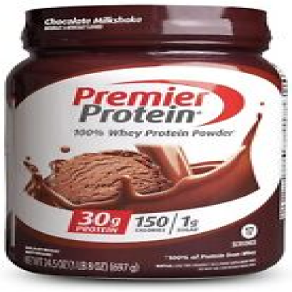 Premier Protein 100% Whey Protein Powder - Chocolate Milkshake, 30g Protein