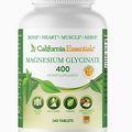 Magnesium Glycinate 400 - Chelated, High Absorption Magnesium for Muscle Relief,