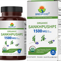 Organic Sankhpushpi 1500Mg, 45 Servings, Vegetarian, Gluten Free, 90