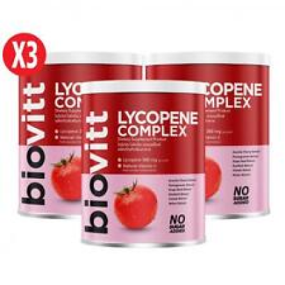 3X Biovitt Lycopene Complex Natural Extracts 12 Types Vitamins Healthy [240g.]